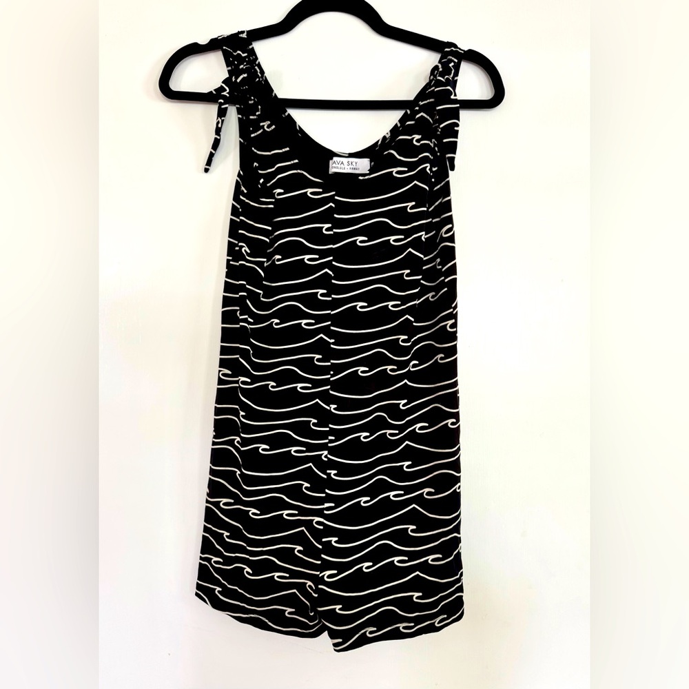 Fighting Eel Romper Lena in Black waves XS
